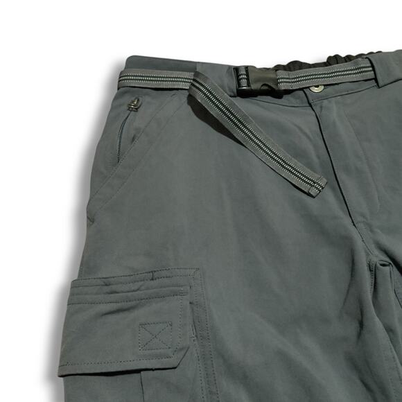 Duluth Trading Co. Nylon Cargo Pants Men’s Size L x 28 Gray With Belt - Picture 1 of 9